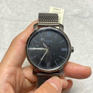 Fossil BQ2370 Rhett Quartz Grey Smoke Black Mesh Watch for Mens